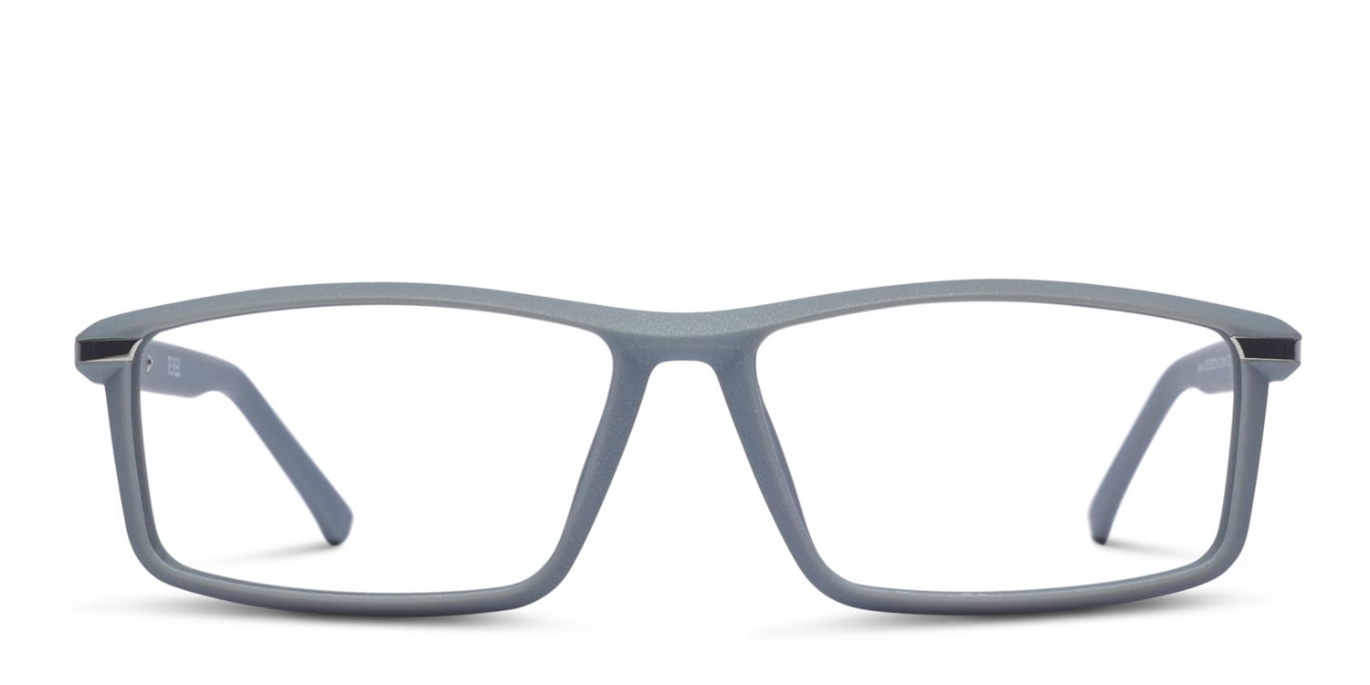 Revel Lansing Gray Rectangle Full Frame eyeglasses - front
