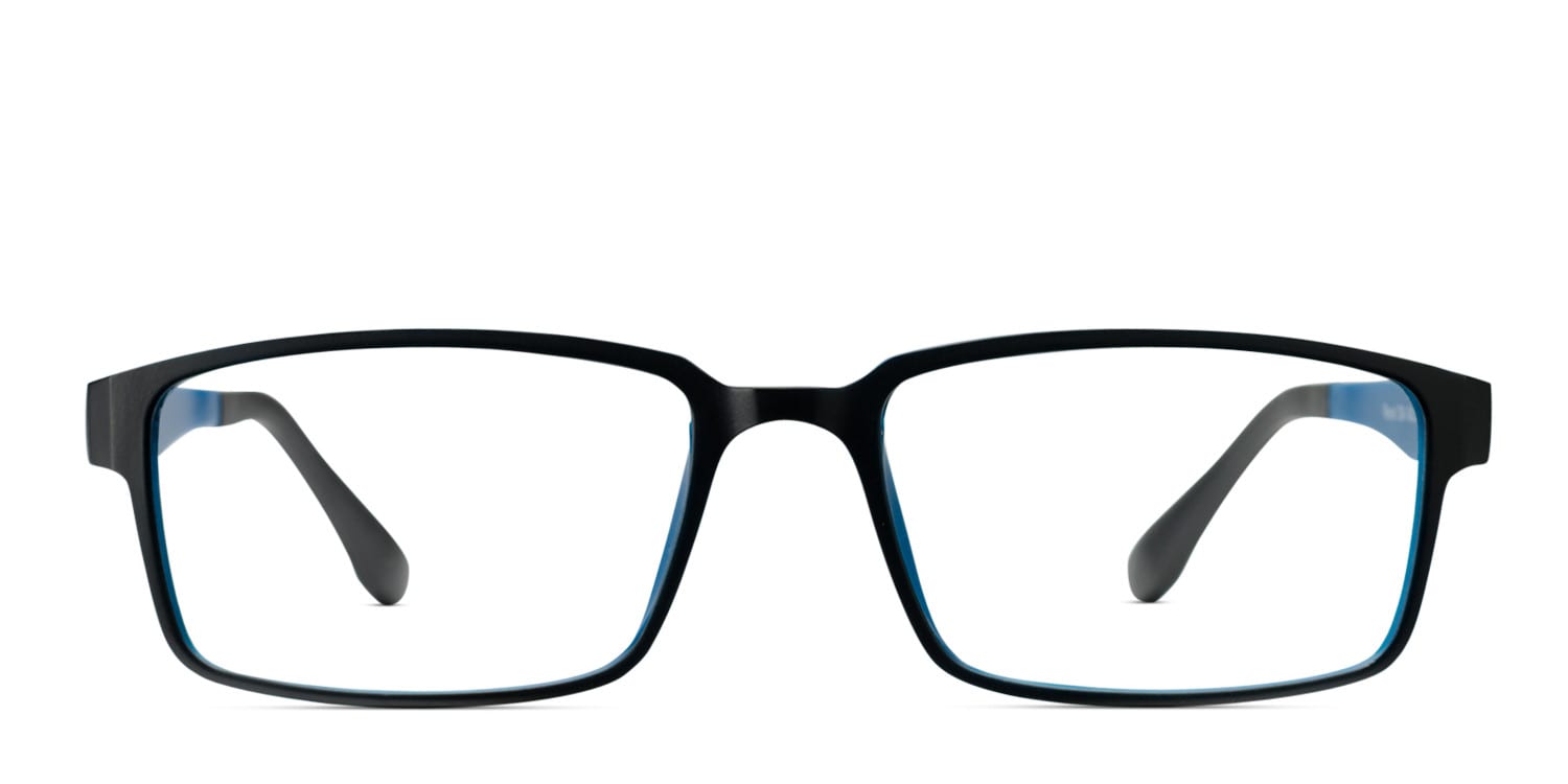 Revel Maurice Black w/Blue Rectangle Full Frame eyeglasses - front