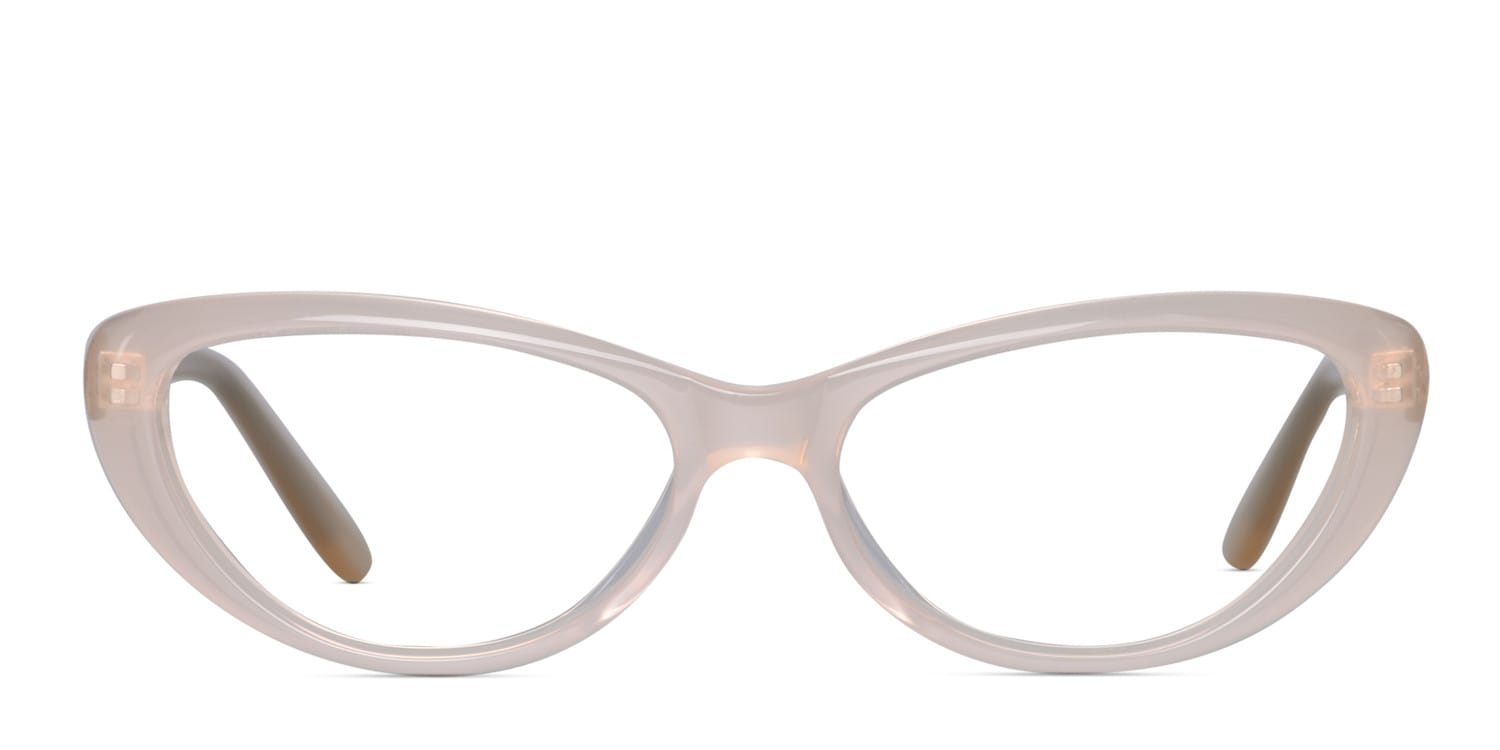 Amelia E. Rainelle Beige Cat Eye Full Frame eyeglasses - front
