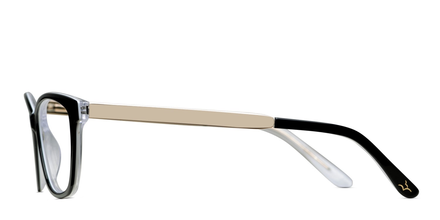 Amelia E. Nettie Black Prescription Eyeglasses
