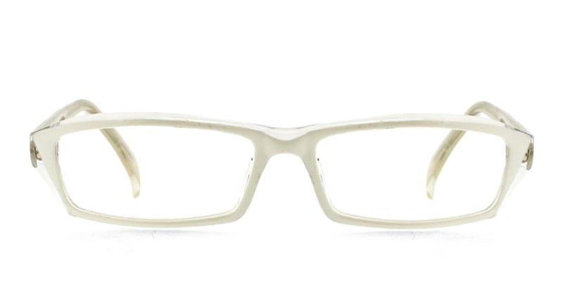 Reece Jakob 6000 White Rectangle Full Frame eyeglasses - front