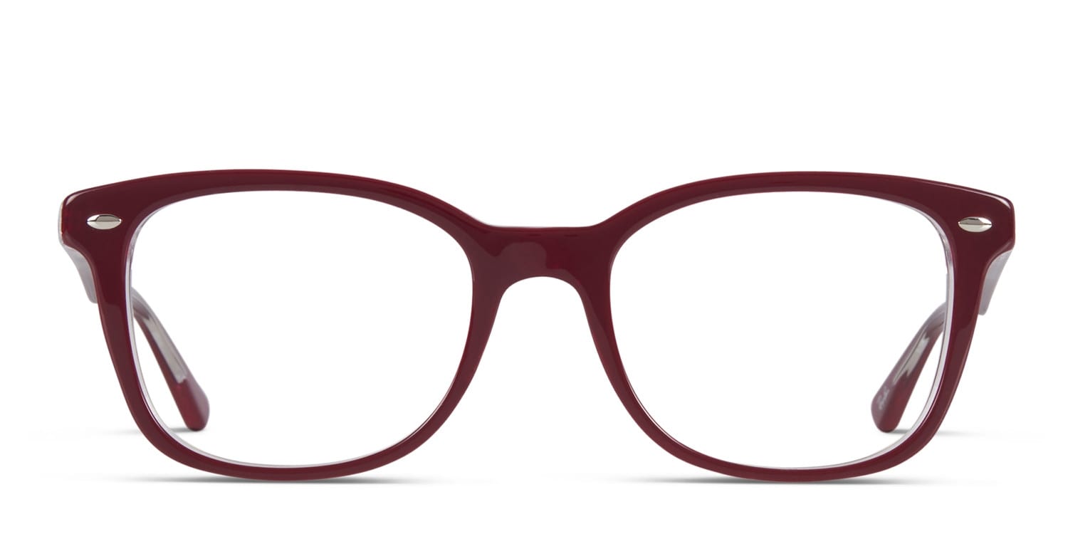 Ray-Ban RB5285 Burgundy glasses - Red - Frontal View