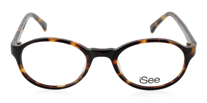 iSee 033 Tortoise Shell NA Round Full Frame eyeglasses - front