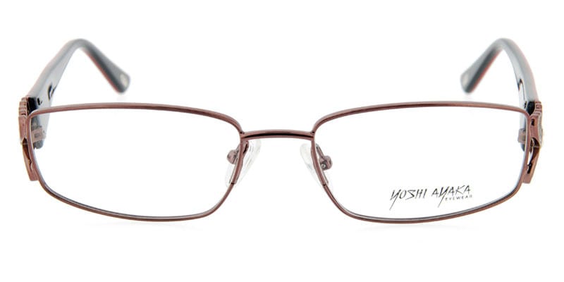 Yoshi Ayaka YA50 Brown NA Rectangle Full Frame sunglasses - front