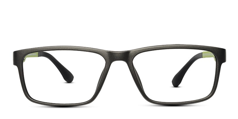 GM 5055 Charcoal Square Full Frame eyeglasses - front