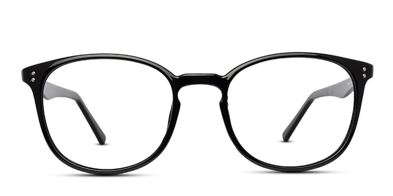 Bombay Black Round Full Frame eyeglasses - front
