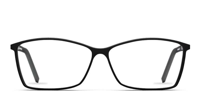 GM 5038 Black Geometric Full Frame eyeglasses - front