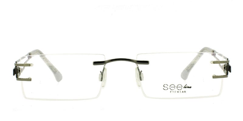 Kenya Gunmetal NA Rectangle Rimless sunglasses - front