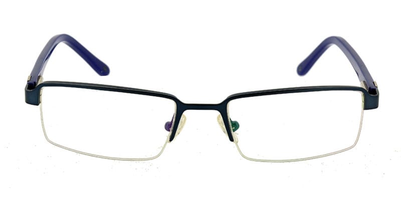Imperial GO125 Dark Blue w/Royal Blue NA Rectangle Half Frame sunglasses - front