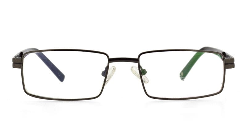 Imperial EL1001 Gunmetal w/Black NA Rectangle Full Frame sunglasses - front