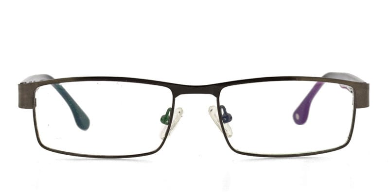 Imperial EL1006 Gunmetal w/Black NA Rectangle Full Frame sunglasses - front