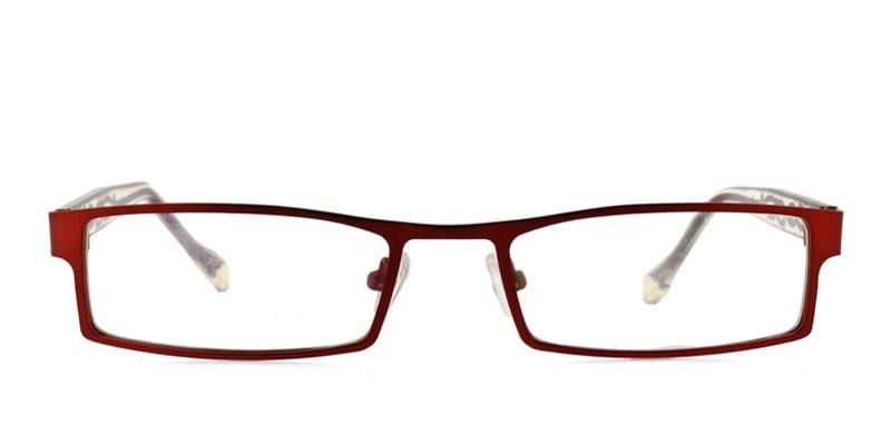 One JF1001 Red NA Rectangle Full Frame sunglasses - front