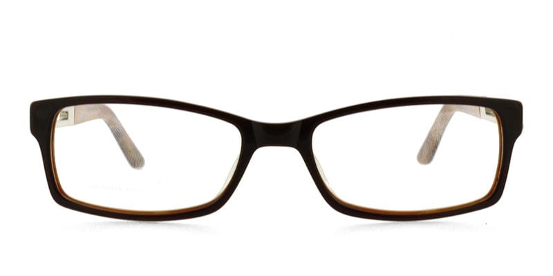 One 1893 Brown Rectangle Full Frame eyeglasses - front