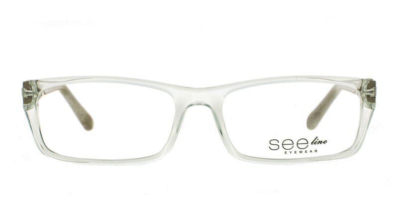 See-Line SMAC05 Clear w/Beige Rectangle Full Frame eyeglasses - front
