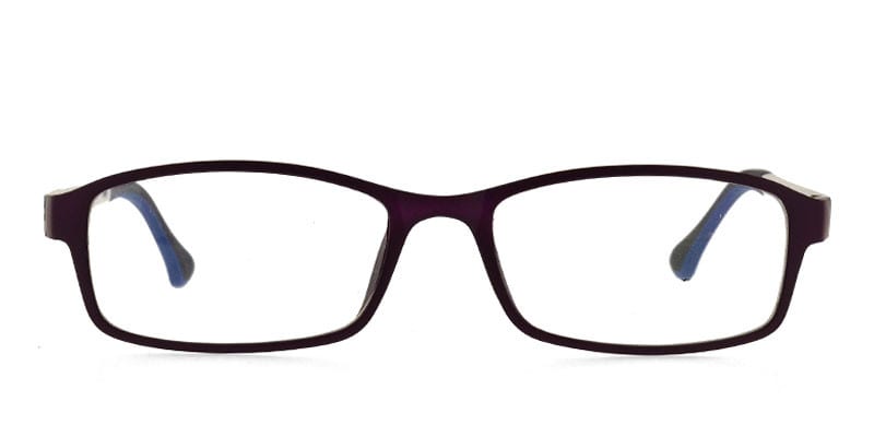 ULTEM F9001 Purple w/Black/White NA Rectangle, Oval Full Frame sunglasses - front