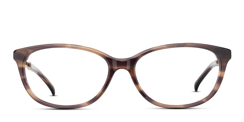 Ray GL10 Brown Cat Eye, Oval Full Frame eyeglasses - front