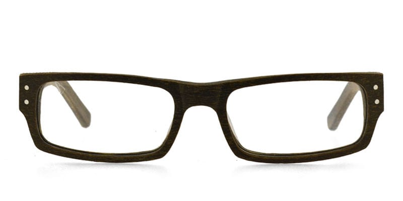 Berkley Brown Rectangle Full Frame eyeglasses - front