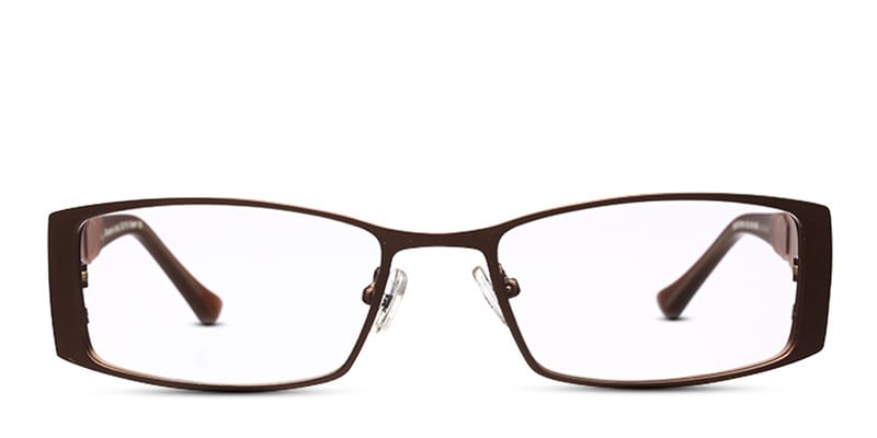 Atwood Brown Rectangle Full Frame eyeglasses - front