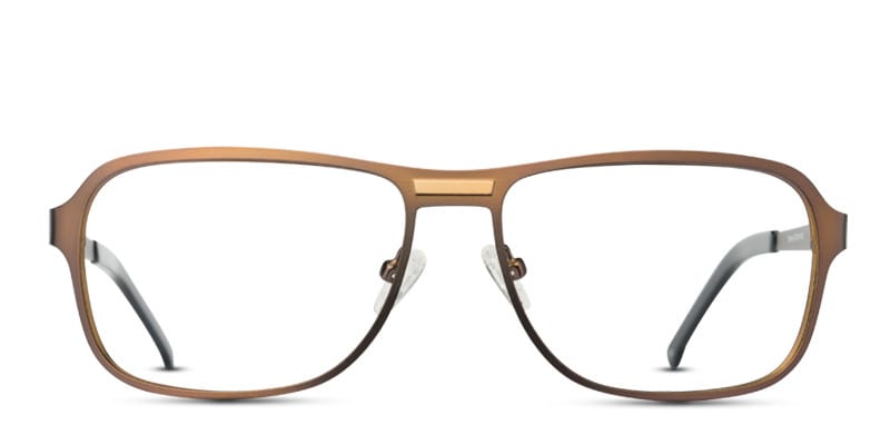 Morrison Brown Aviator Full Frame eyeglasses - front