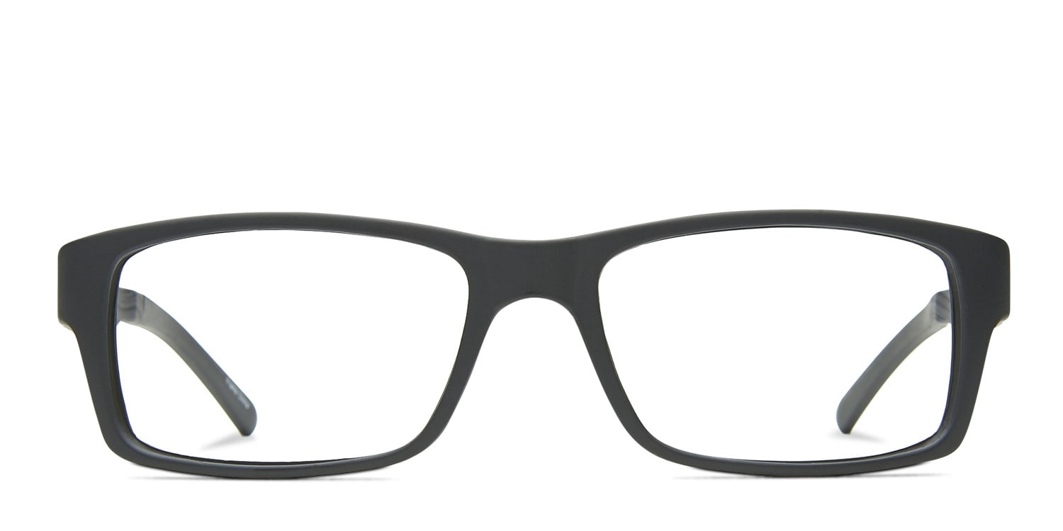 Brian Black Rectangle Full Frame eyeglasses - front