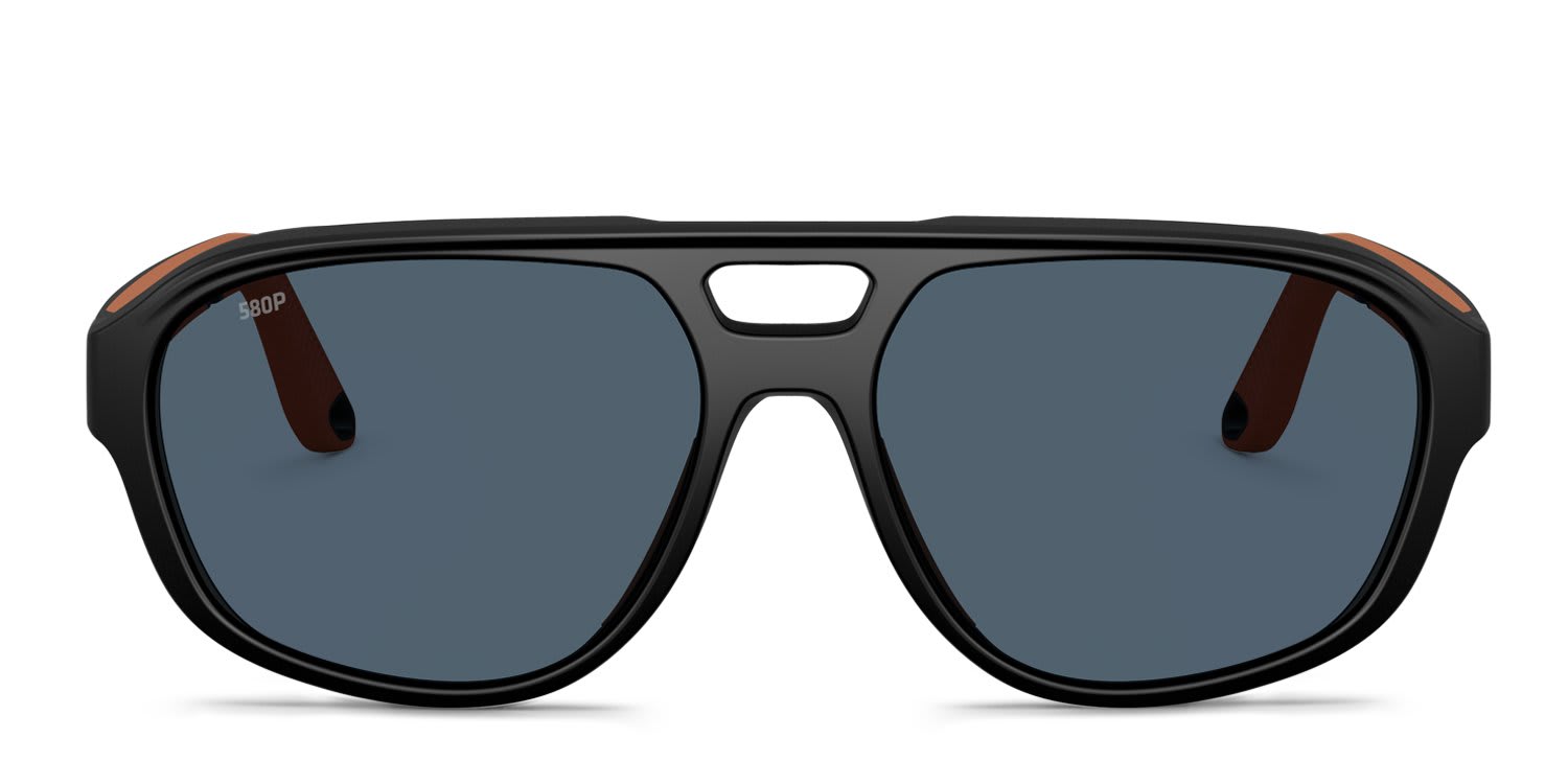 Costa Del Mar 6S9133 Street Heat Black, Gray glasses - Black / Gray - Frontal View