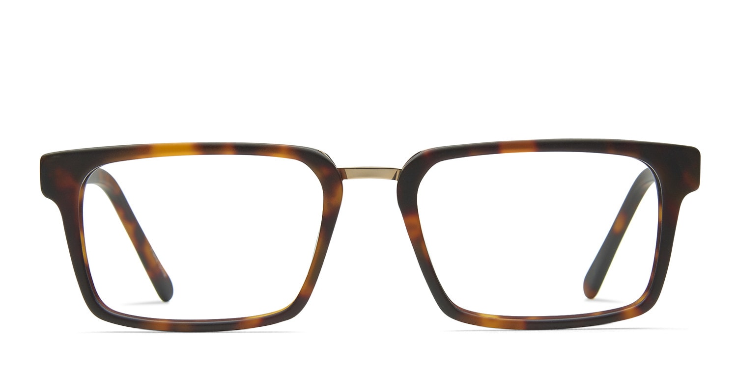 Gene Tortoise Square Full Frame eyeglasses - front