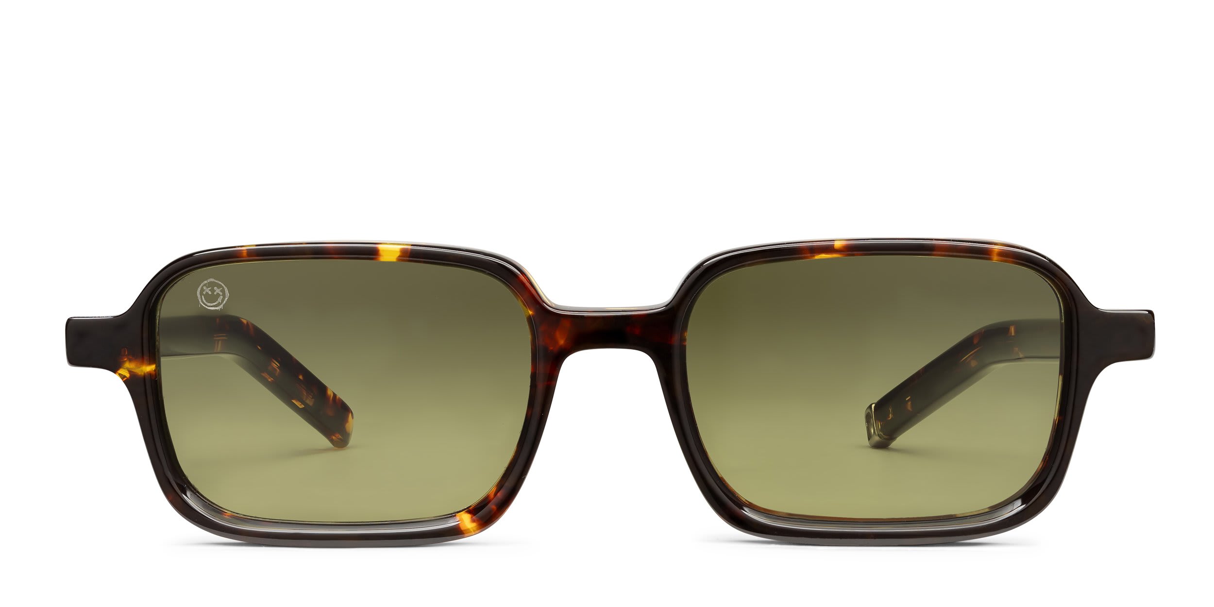 FORK 04AM Tortoise, Green glasses - Tortoise / Green - Frontal View
