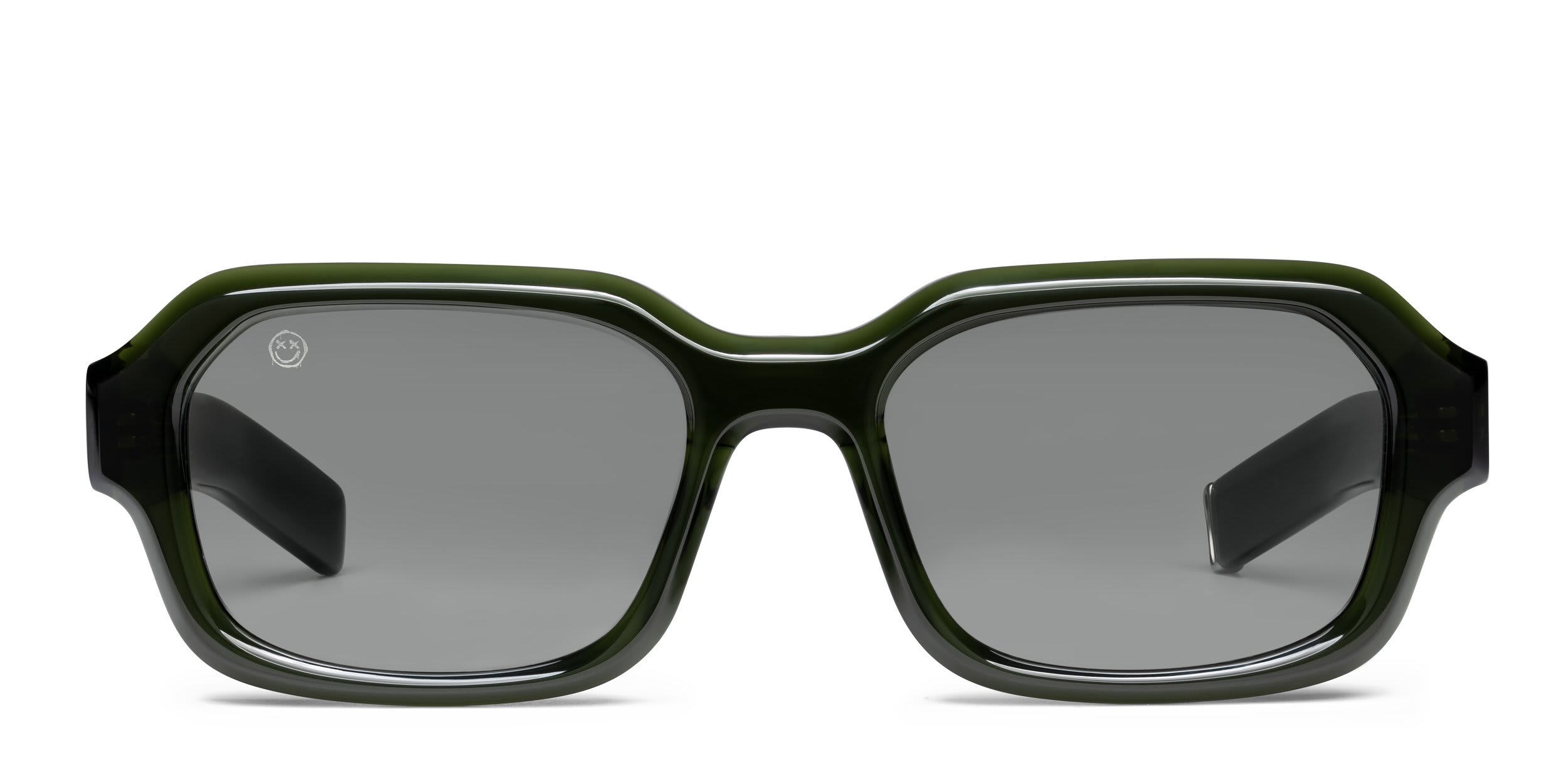 FORK Slow Burn Green glasses - Green - Frontal View