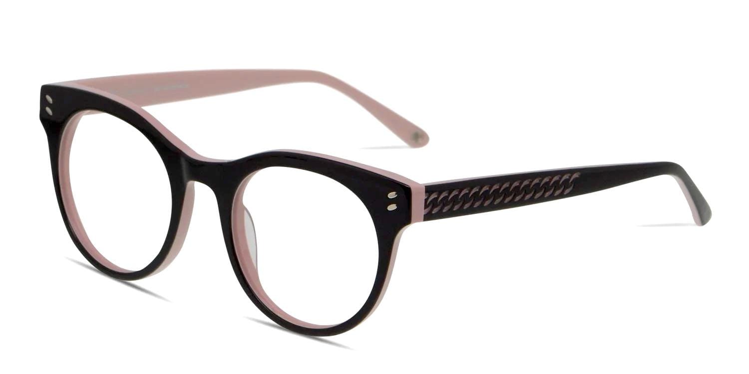 Muse X Hilary Duff Caroline Shiny Black/Pink Prescription Eyeglasses