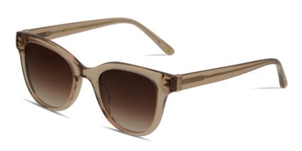 Muse X Hilary Duff Gloria Brown, Clear glasses - Brown / Clear - Angle View