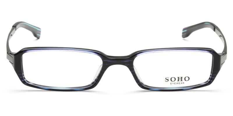 Soho 2015 Blue NA Rectangle Full Frame sunglasses - front