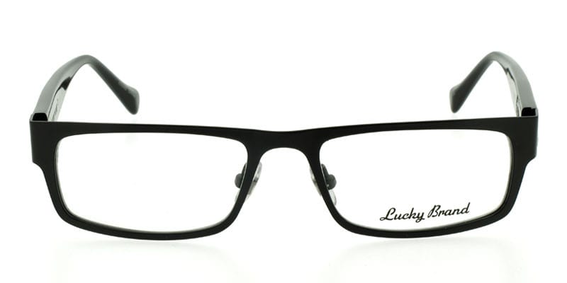 Lucky Brand Stewart Black NA Rectangle Full Frame eyeglasses - front