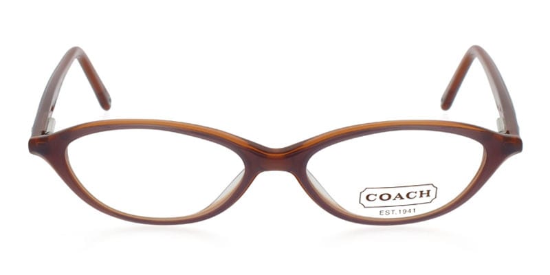 Coach Julianne 502 Brown NA Oval Full Frame eyeglasses - front