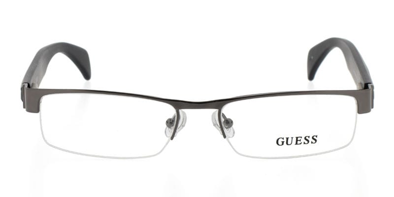 Guess GU1598 Gunmetal NA Rectangle Half Frame sunglasses - front