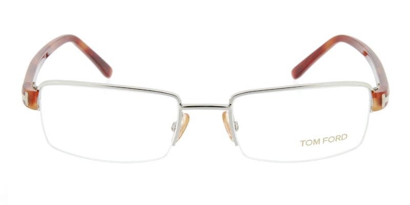 Tom Ford TF5015 Silver NA Rectangle Half Frame sunglasses - front
