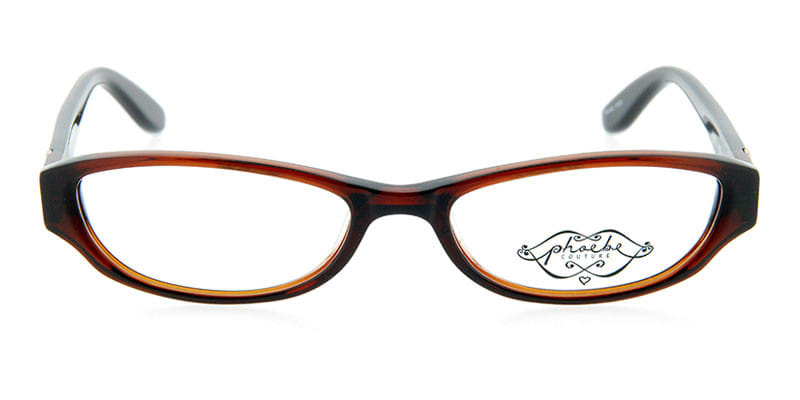 Phoebe Couture P210 Brown NA Oval Full Frame sunglasses - front