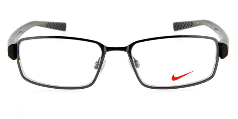 Nike 8077 Gunmetal NA Rectangle Half Frame sunglasses - front