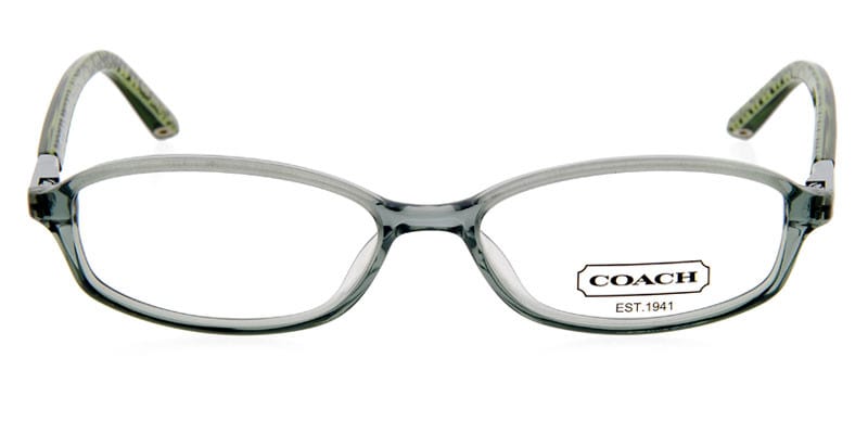 Coach Terra Clear Green NA Rectangle Full Frame sunglasses - front