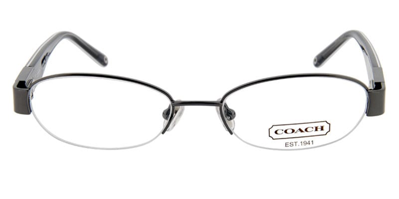 Coach Luella Gunmetal NA Oval Half Frame sunglasses - front