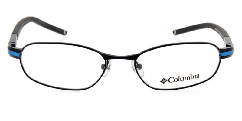 Columbia Silver Falls Black NA Oval Full Frame eyeglasses - front