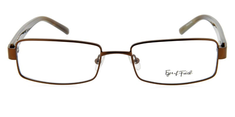 Eyes Of Faith 1010 Brown NA Rectangle Full Frame sunglasses - front