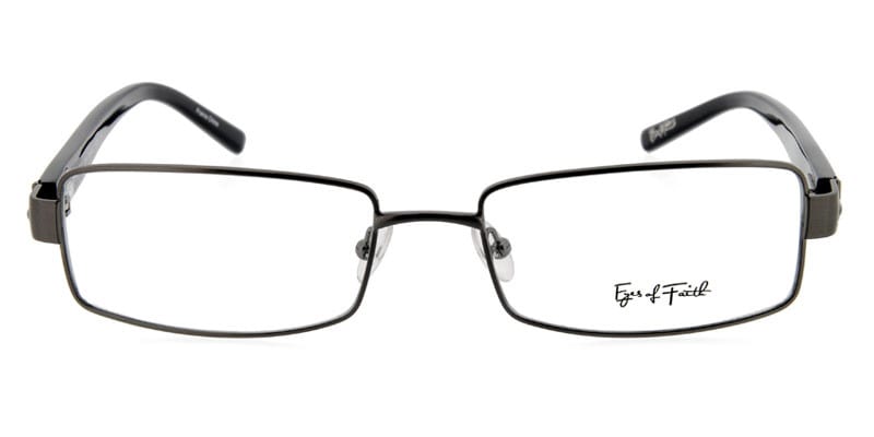 Eyes Of Faith 1018 Dark Gunmetal NA Rectangle Full Frame sunglasses - front