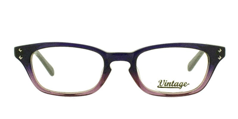 Vintage VN100 Purple NA Rectangle Full Frame eyeglasses - front