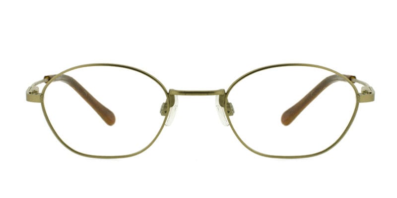 Vintage VN110 Gold NA Wayframe, Aviator Full Frame eyeglasses - front