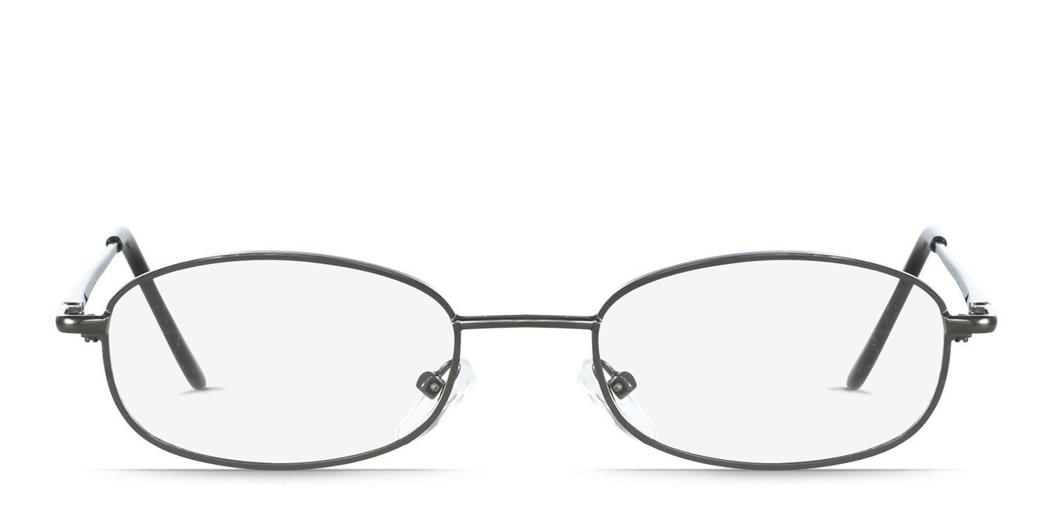 Cameron Gunmetal Oval Full Frame eyeglasses - front