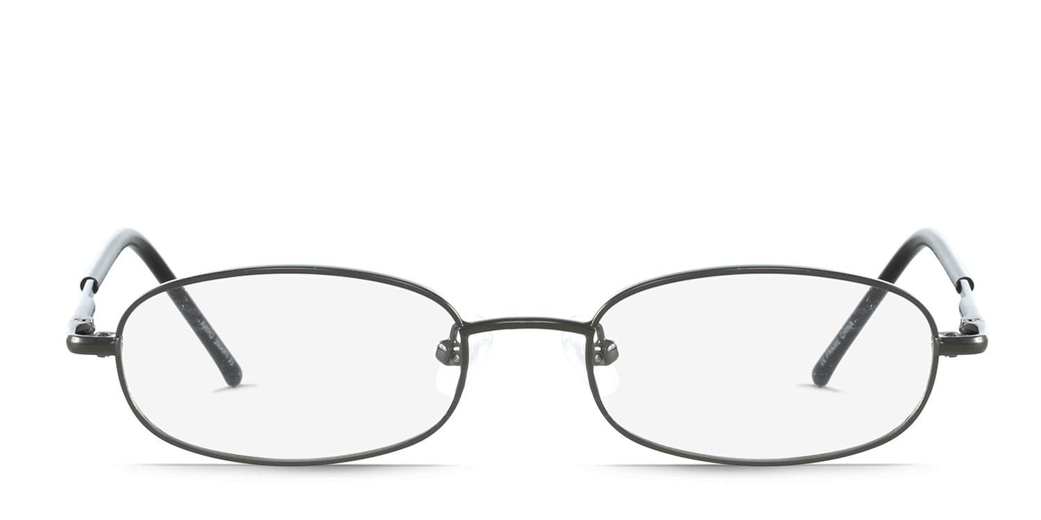 Jaime Gunmetal Oval Full Frame eyeglasses - front