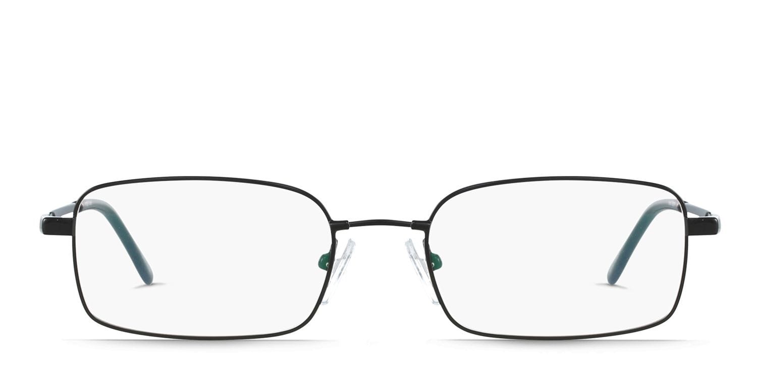 Chicago Black Rectangle Full Frame eyeglasses - front