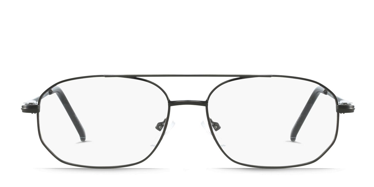 Lewis Gunmetal Oval, Aviator Full Frame eyeglasses - front