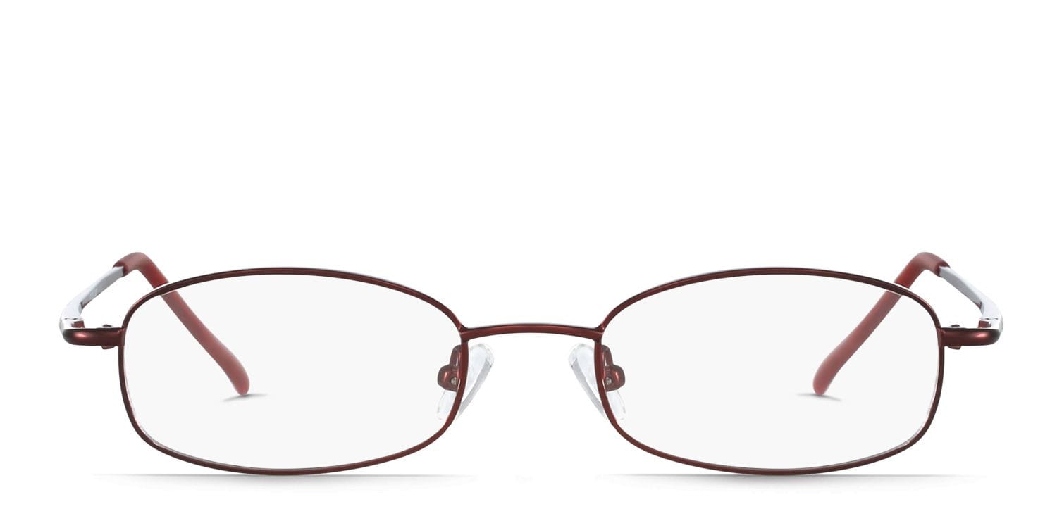 Ginger Red Kids Oval Full Frame eyeglasses - front