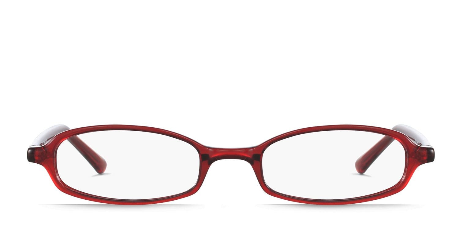 Dylan Red Oval Full Frame eyeglasses - front